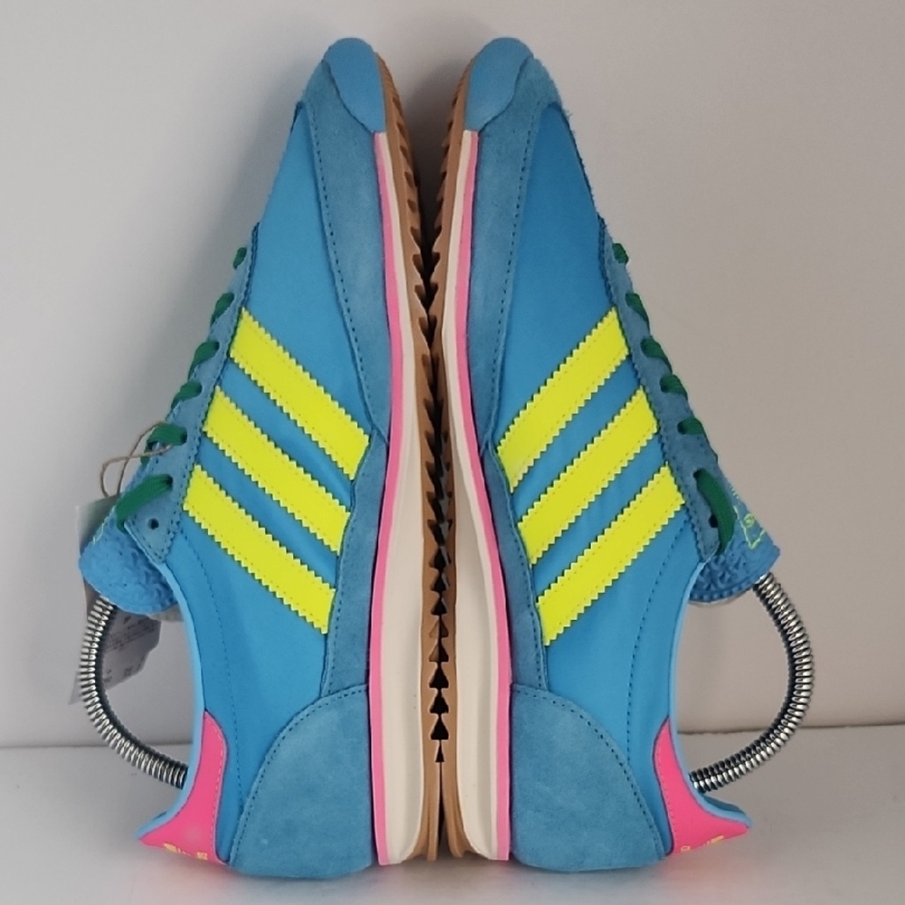 Adidas SL 72 OG Sky Rush Solar Yellow Satin Sneakers - Picture 5 of 9